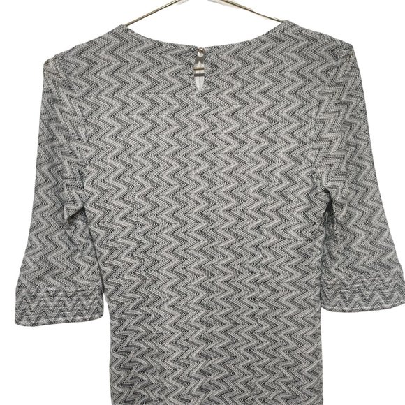 Ellie Kai Chevron Zig Zag Sheath Dress Size 0 - Picture 7 of 14